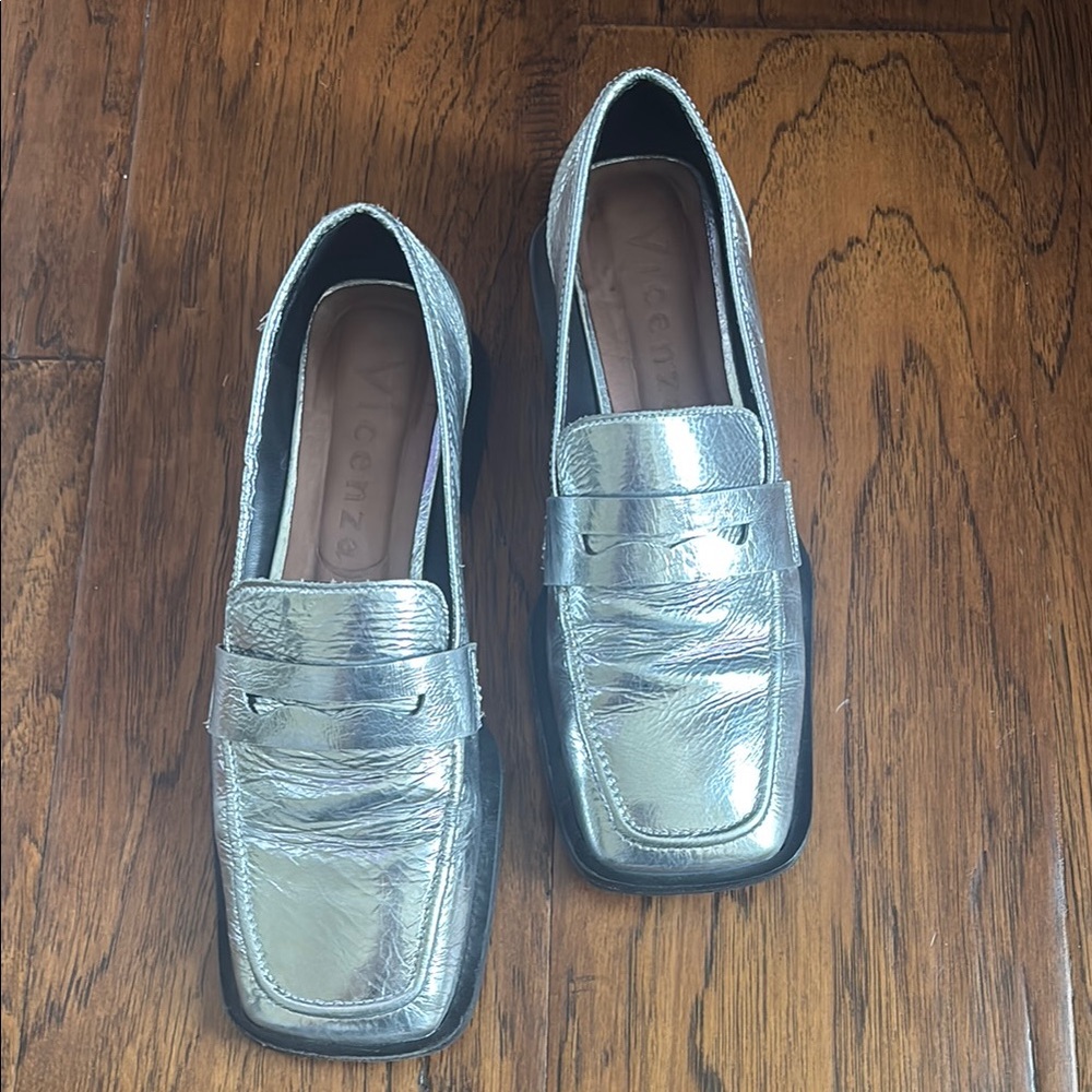 Silver Women's Loafers